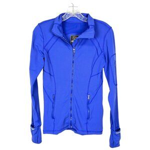 Joia NYC Performance Wear Womens Blue Full Zip Jacket Activewear size XS